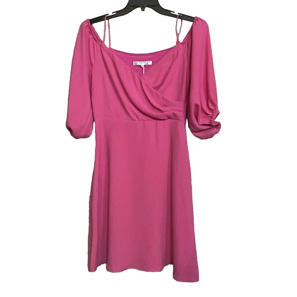 Trina‎ Turk Dream Dress Sonora Sunrise Sz 4 Wildflower Pink Silky A Line New